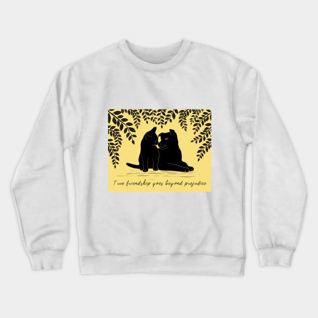 True Friendship Crewneck Sweatshirt by Katia Galante Art